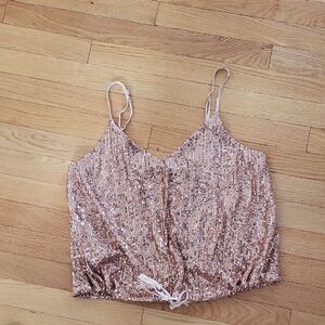 NWOT Sequin Top Etam size L